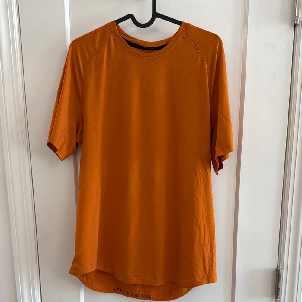 lululemon athletica Orange License To Train Relaxed Short Sleeve Tee